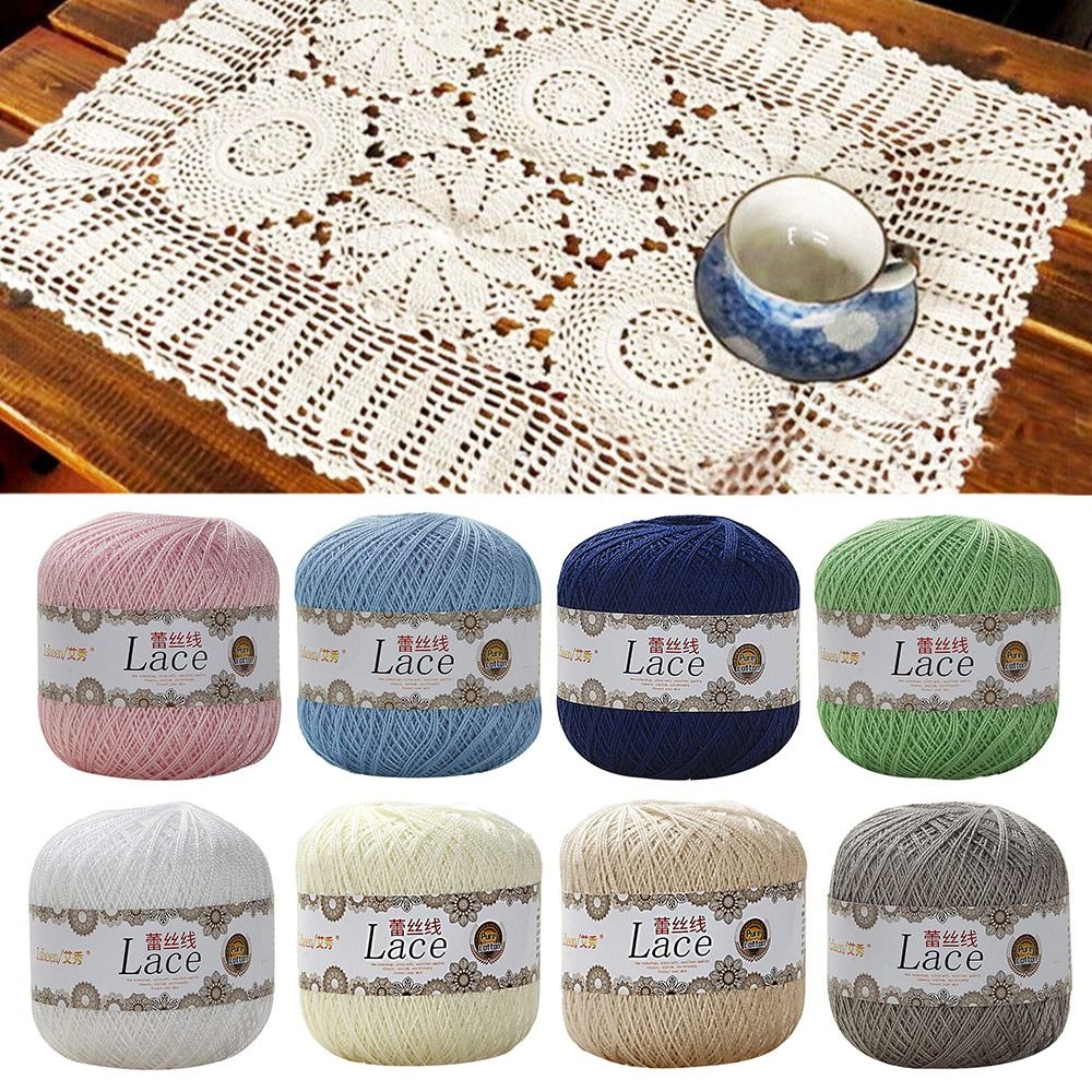 Cotton Embroidery Thread Skeins - 50g/palla filato di pizzo di cotone