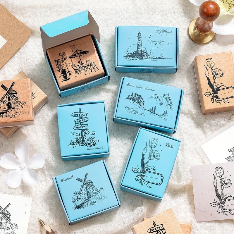 Scrapbooking - Timbri in legno e gomma in