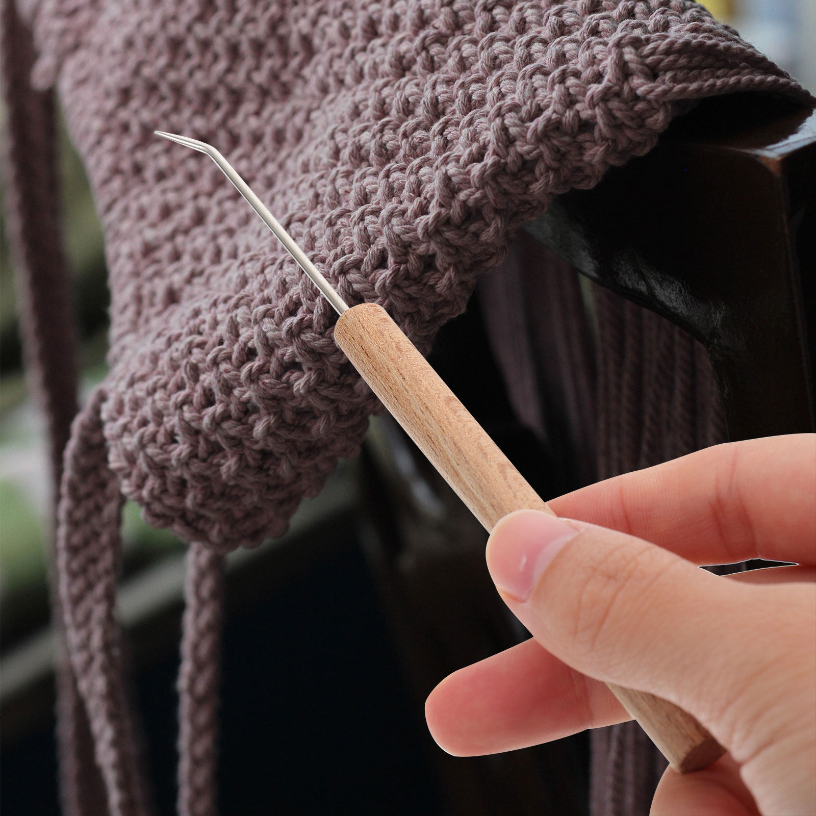 1 pezzo di uncinetto con manic - Wooden Crochet Hooks Ergonomic Handle recensione e prezzo