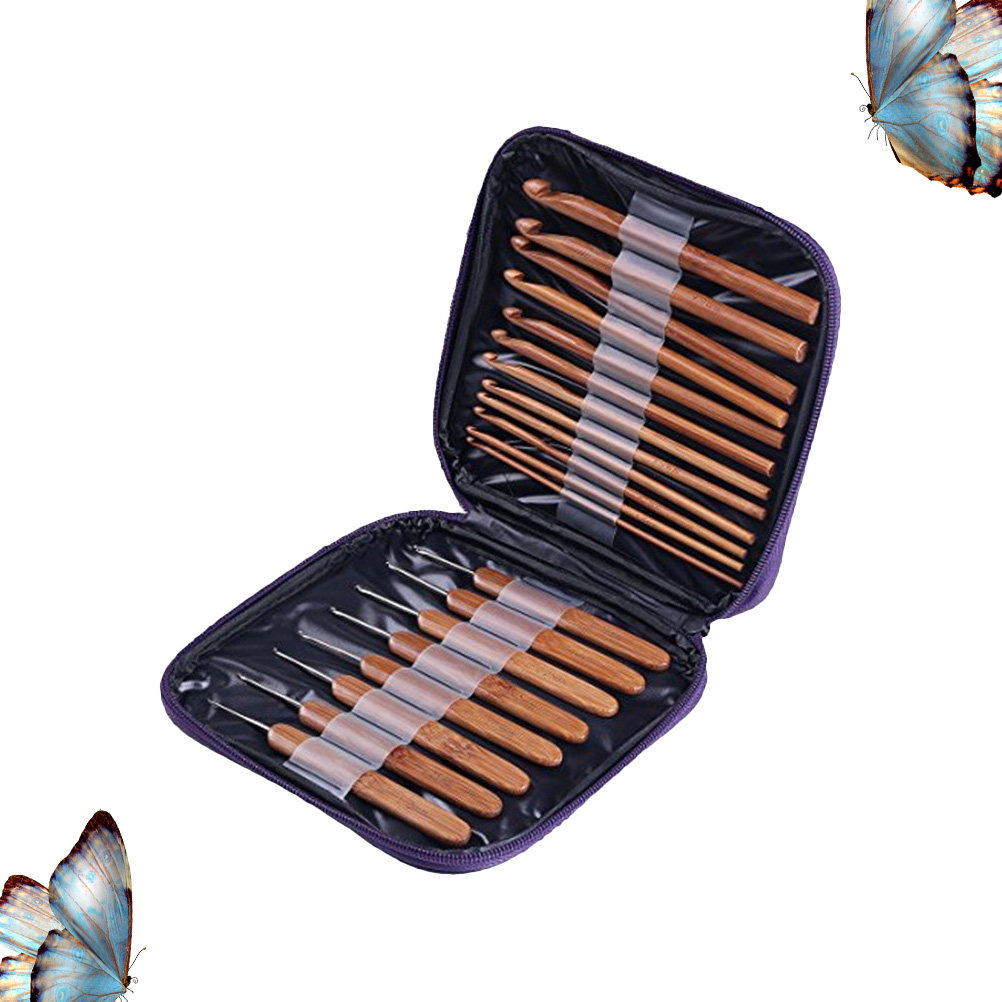 1 set di ferri da uncinetto in - Wooden Crochet Hooks Ergonomic Handle recensione e prezzo