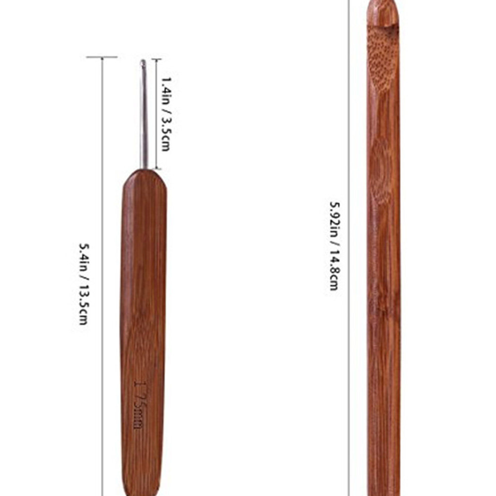 1 set di ferri da uncinetto in - Wooden Crochet Hooks Ergonomic Handle recensione e prezzo