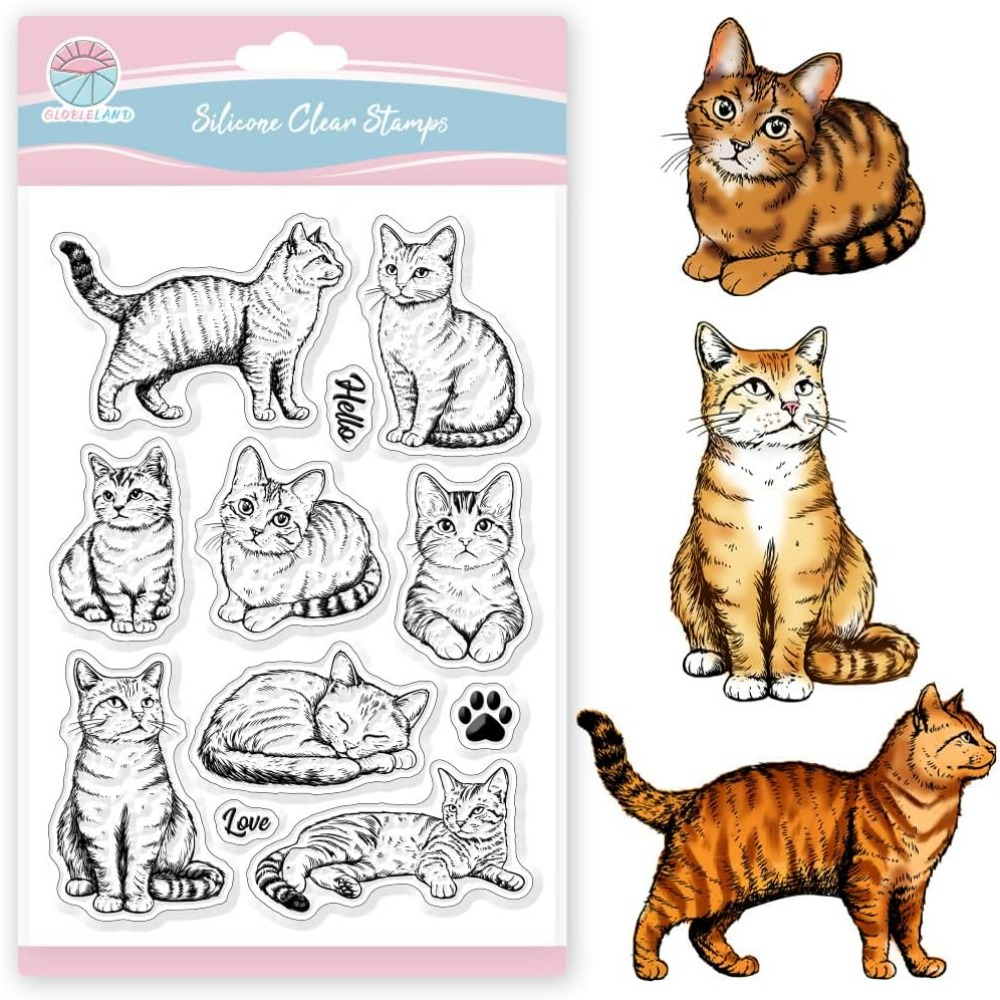 Timbri trasparenti per gatti T - Clear Silicone Stamps For Card Making recensione e prezzo